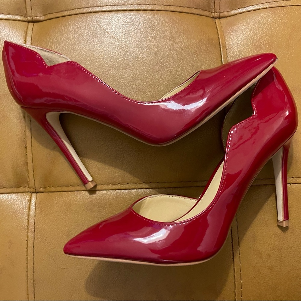 Guess Patent Red Heels Size 7